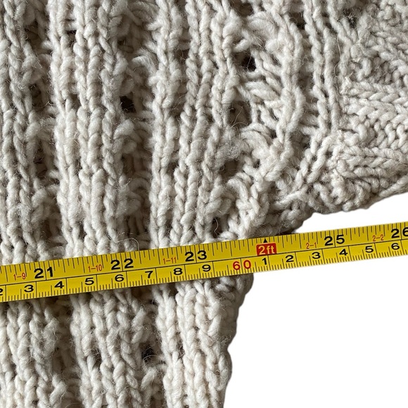 Express Women’s Open Front Chunky Alpaca Wool Sweater Size S - Picture 6 of 10